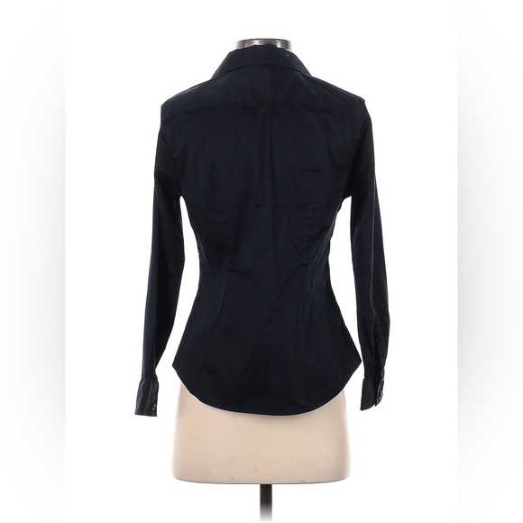 Banana Republic Women Black Long Sleeve Button-Down Shirt - Small - Picture 2 of 2